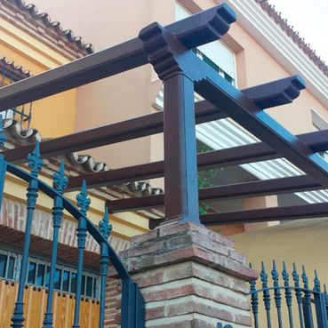 Toldos Juan del Río pergola de madera 